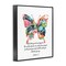 Stupell Industries Be Strong Joshua 1:9 Butterfly Framed Giclee By Lisa Nohren